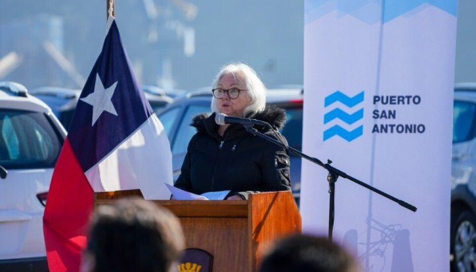La presidenta de Puerto San Antonio, Sally Bendersky.