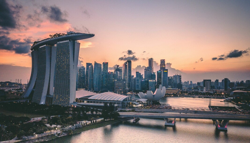 La bahía del puerto de Singapur, octava economía mundial a nivel de PIB comparado y miembro fundador del TPP11 al igual que Chile.