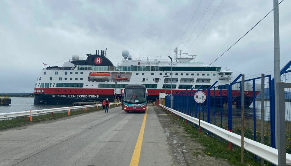 El Fram fue el crucero que inauguró la temporada en Arica y este fin de semana llegó con sus pasajeros hasta Puerto Natales, en la Región de Magallanes.