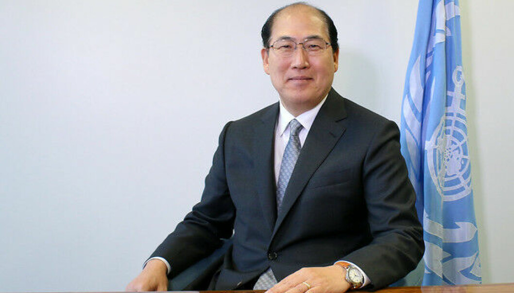 Kitack Lim, Secretario General de la OMI. La institución promueve planes para descarbonizar el transporte marítimo.