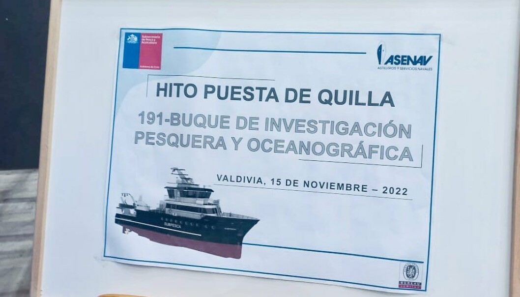 La ceremonia de puesta de quilla se realizó en la Planta I de la empresa, en Valdivia. La ceremonia de puesta de quilla se realizó en la Planta I de la empresa, en Valdivia.