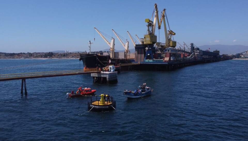 En el sitio 5 del Puerto Ventanas instalaron los equipos que aprovechan el movimiento de las olas para generar electricidad.