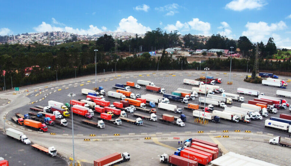 Vista aérea de la Zona de Extensión de Apoyo Logístico en el Puerto de Valparaíso.
