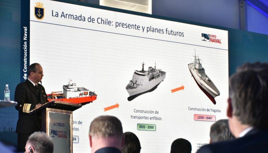 Exposición del Plan Nacional Continuo de Construcción Naval que está impulsando la Armada.