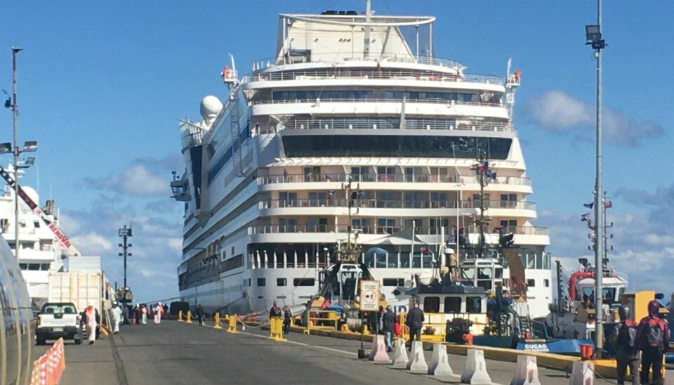El muelle Arturo Prat de Punta Arenas recibe a los pasajeros que llegan en los cruceros a la zona.