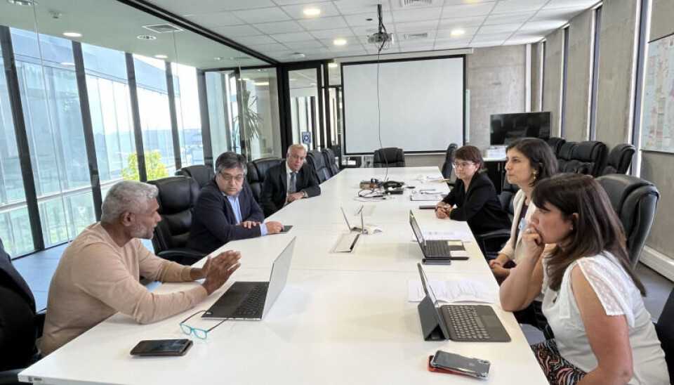 El encuentro entre los funcionarios de Aduanas y los representantes de la Organización Mundial de Aduanas para la organización del evento internacional.