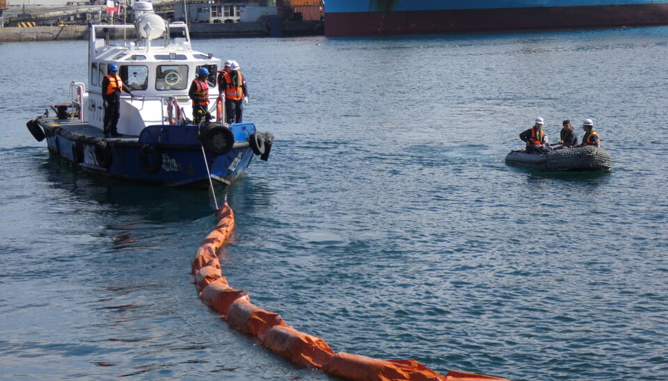 Hace poco se realizó un ejercicio que simuló una emergencia en el sitio 3 y 5 de Puerto Antofagasta.