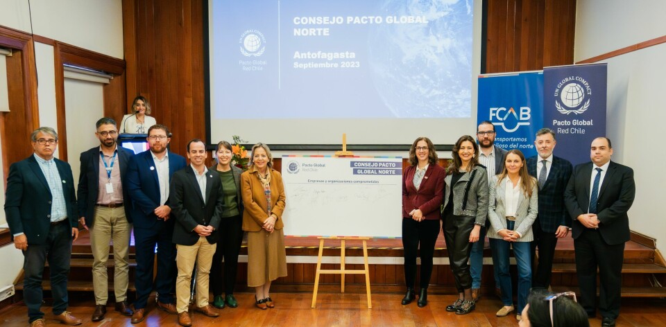 Pacto Global Chile es una iniciativa de Naciones Unidas que promueve diez principios en materia de derechos humanos, relaciones laborales, medio ambiente y combate de la corrupción.