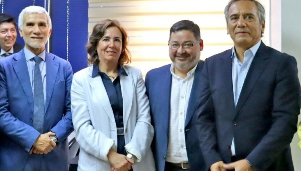 Foto Principal: Fernando Cortés, Gerente General de la Asociación de Industriales de Antofagasta; Ximena Ruz, Directora Ejecutiva de la Agencia de Sustentabilidad y Cambio Climático; Julio Cerna, Primer Vicepresidente de la Asociación de Industriales de Antofagasta; Carlos Escobar, Gerente General de Empresa Portuaria Antofagasta.