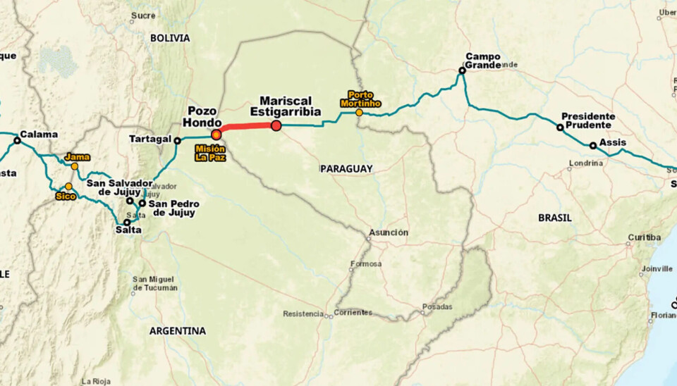 El Corredor Bioceánico unirá los puertos de Santos en Brasil con Antofagasta en Chile.