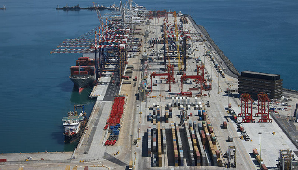 El 60% de los contenedores pasa por el termina portuario.